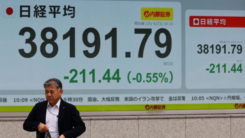 Asian stocks up as Trump announces Iran-Israel ceasefire