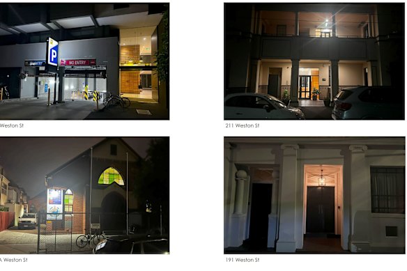 Examples of other lighting near The Weston development.