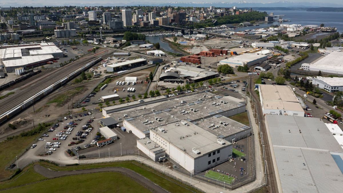 detainee facility seen from the air
