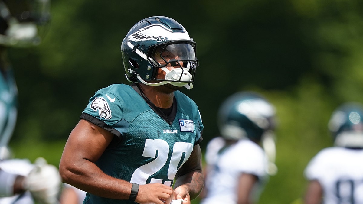 AJ Dillon during camp