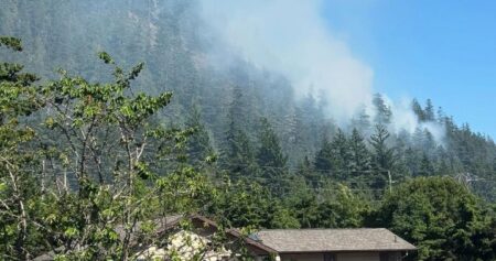 Out-of-control wildfire burning in Squamish, people asked to avoid area