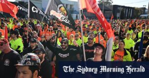 Protests roll into second day after CFMEU High Court ruling