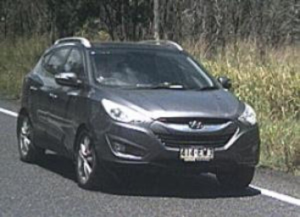 Police are still seeking information on the movements of this car in the Gin Gin area. 
