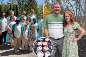 A one-night stand brought this couple together — now they have 11 children and spend thousands on weekly grocery runs