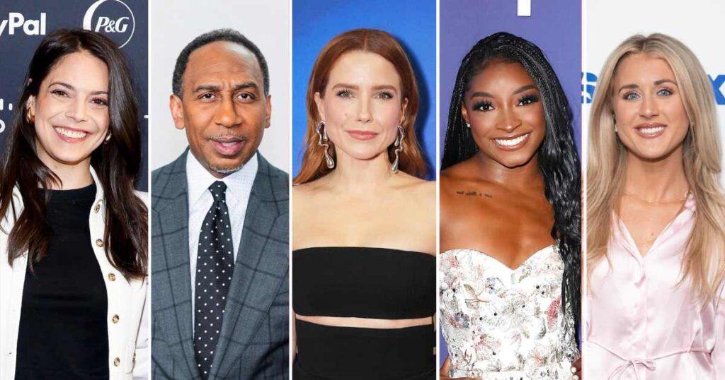 Celebrities and Athletes React to the Simone Biles and Riley Gaines’ Feud Over Trans Athletes