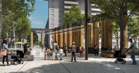Calgary’s reimagined Eau Claire Plaza set to open