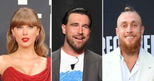 Taylor Swift, Travis Kelce and George Kittle Jam Out to ‘Love Story’ During Tight End U Party