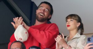 Taylor Swift and Travis Kelce Pack on the PDA at Stanley Cup Game With a Touching Kiss