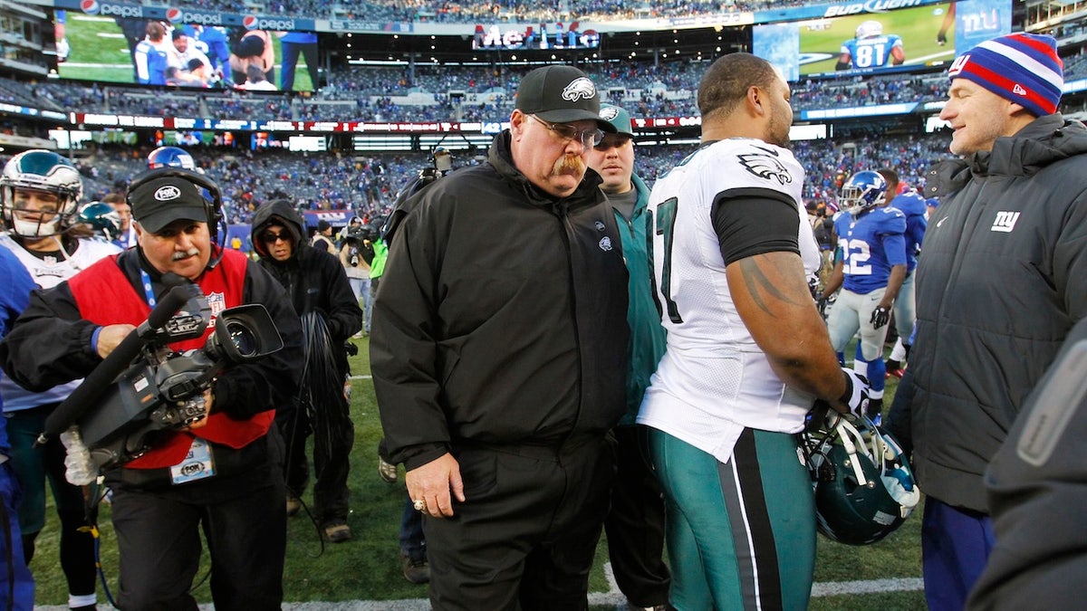 Andy Reid with Eagles