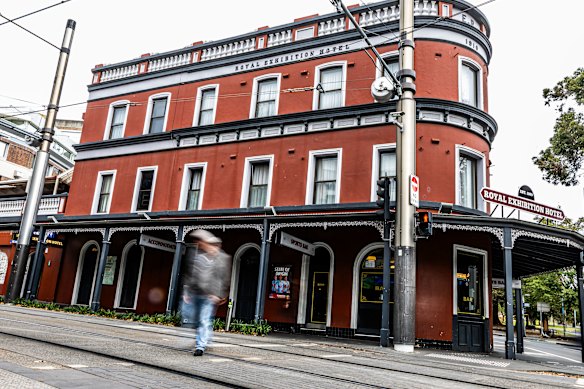 The Royal Exhibition Hotel, Surry Hills, site of the police sting on Eddie Trigg.