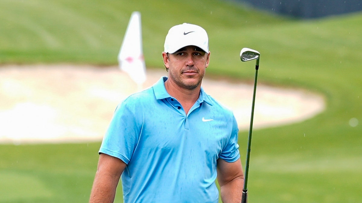 Brooks Koepka on the range