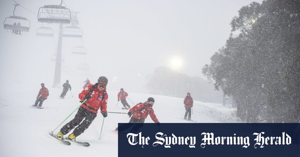 Snow, much-needed rain falls as wintry blast hits Victoria