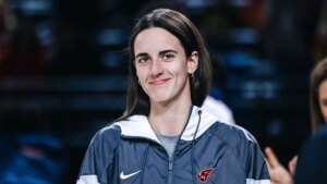 Caitlin Clark drains bucket to win Fever’s pregame halfcourt shot contest prize ahead of return from injury