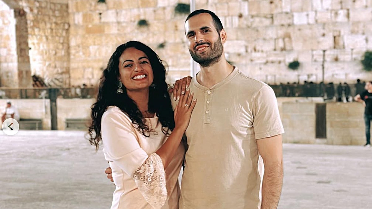 Cindy Seni and Eldad Cohen at the Western Wall