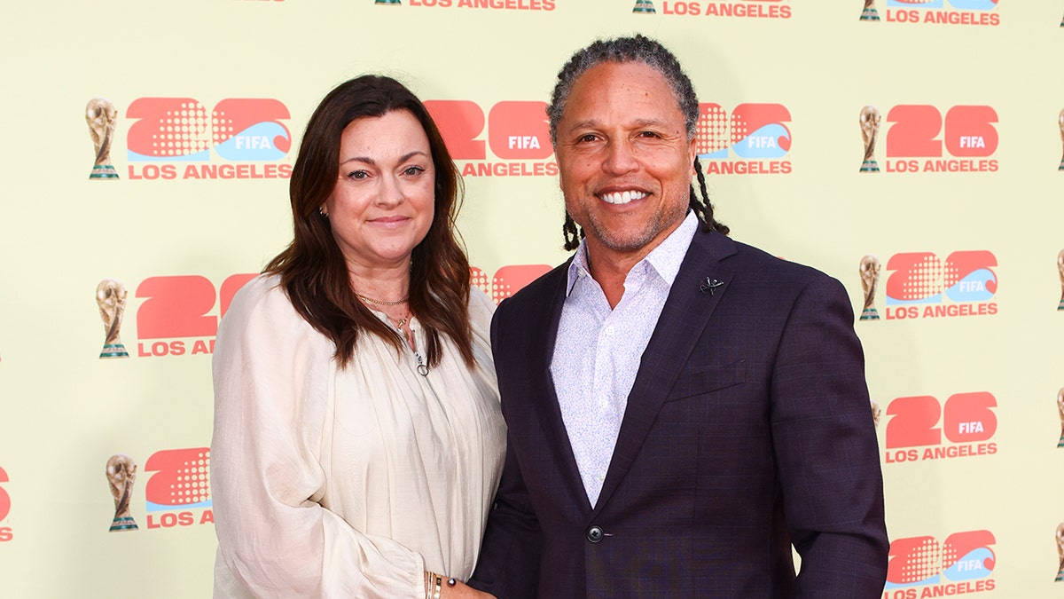 Cobi Jones and Kim Reese