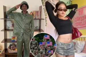 Combat couture: Gen Z blasted as ‘messed up’ for flaunting viral ‘World War III’ camo outfits