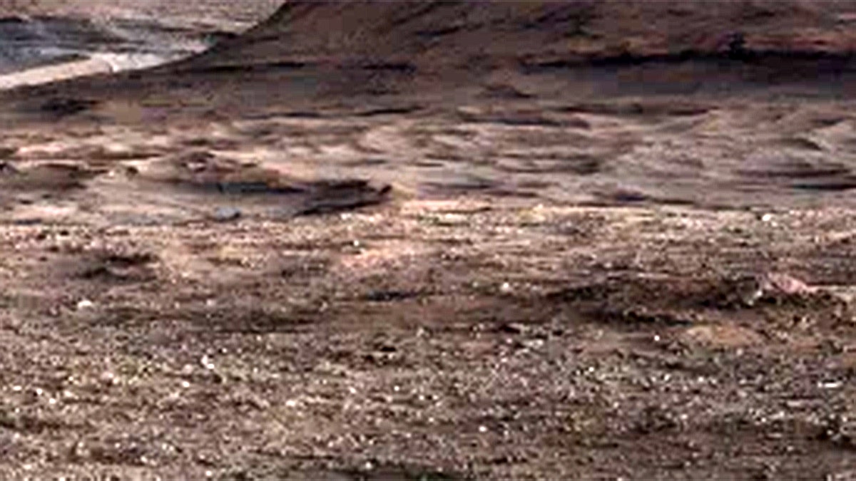 Mars boxwork pattern shot from Curiosity Rover