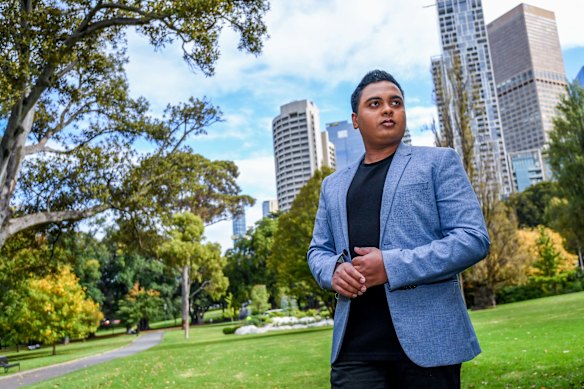 Elvis Martin, 29, has experienced homelessness and now advocates to support others. 