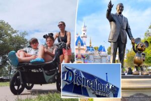 Mom hailed as a ‘pro’ after hauling her kids, 8 and 10, around Disney World — in a stroller: ‘She gave no f–ks’