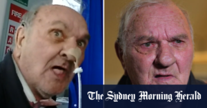 Pensioner claims he was choked in hospital by security guard