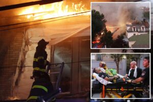13 firefighters injured, 1 critically, as fast-moving blaze tears through 3 Bronx homes: ‘Like a movie’