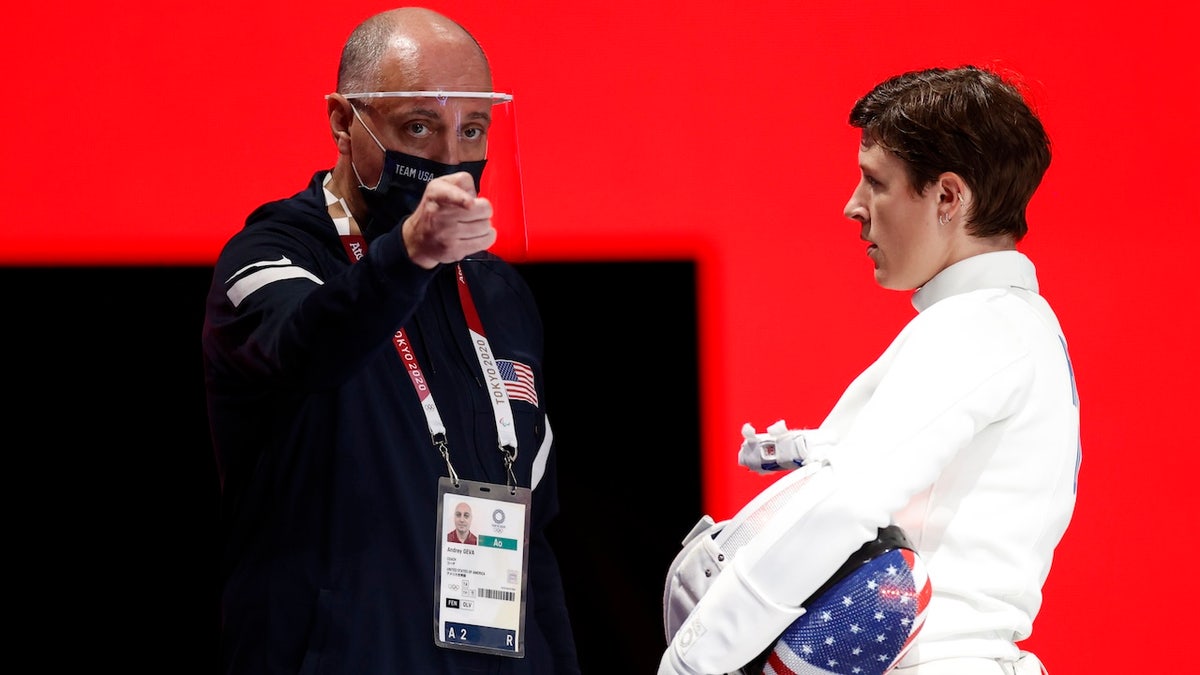 Kelley Hurley and coach Andrey Geva