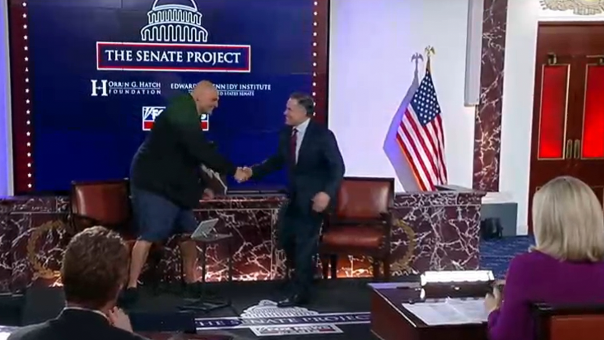 Fetterman and McCormick shake hands