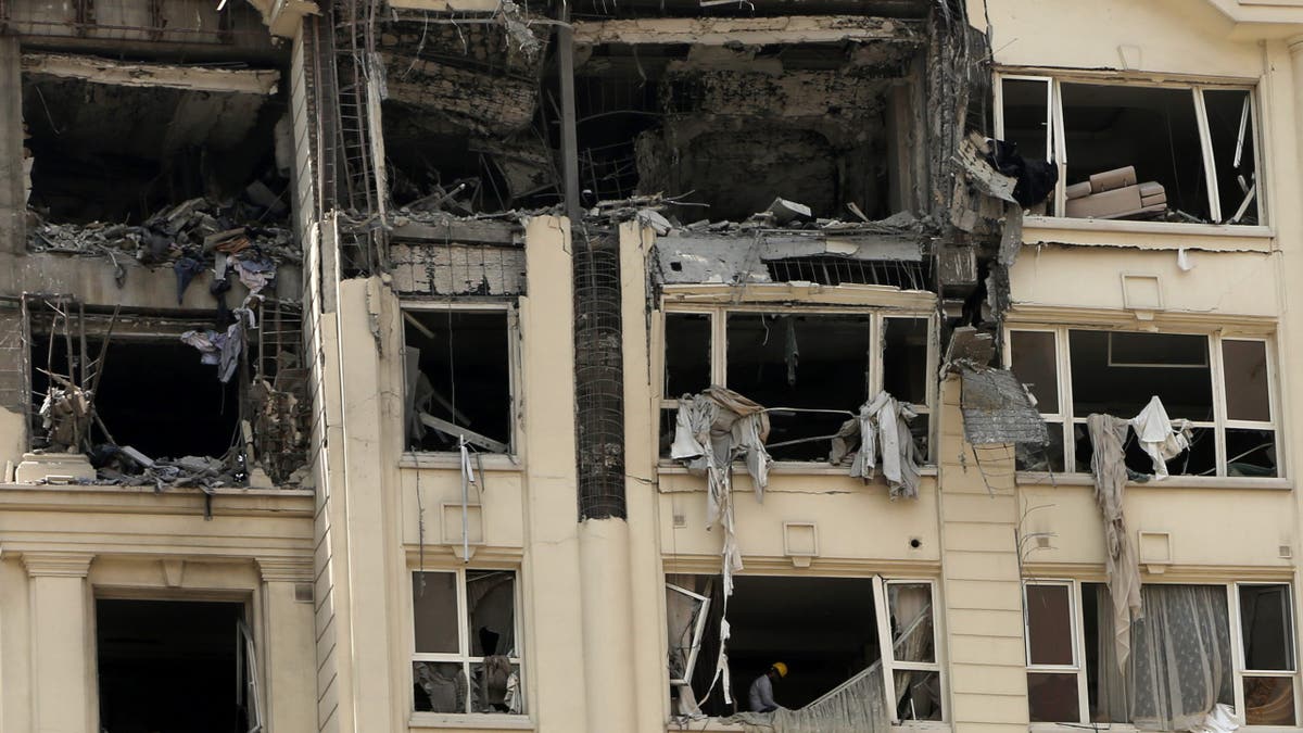 TEHRAN, IRAN - JUNE 13: Buildings in residential areas across Tehran are damaged following Israeli strikes on Iran's nuclear and military facilities on June 13, 2025.