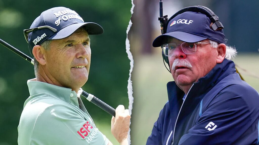 Padraig Harrington clashes with ex-PGA Tour pro Roger Maltbie over golf etiquette at US Senior Open
