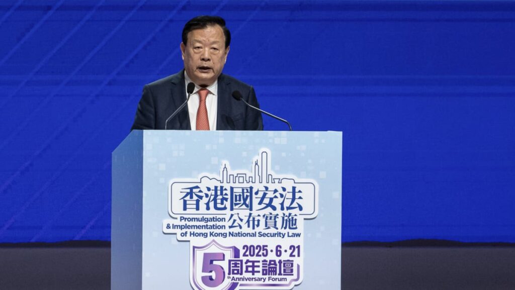Beijing official overseeing Hong Kong warns of persisting national security threats