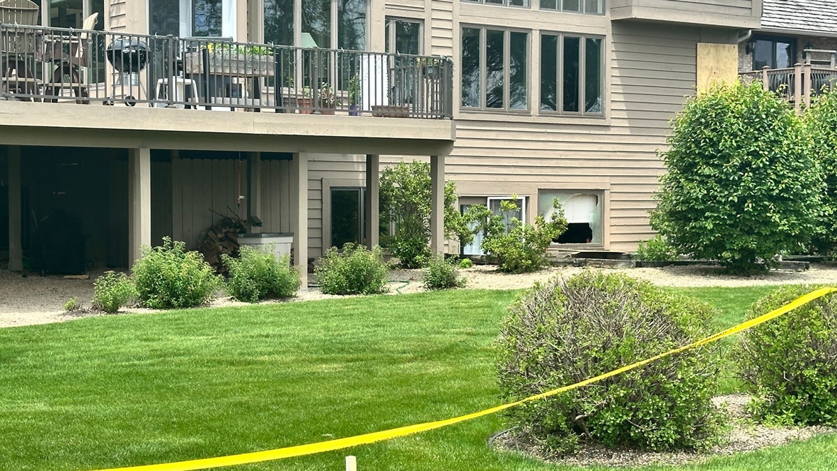 Scene of break-in at Hortman residence