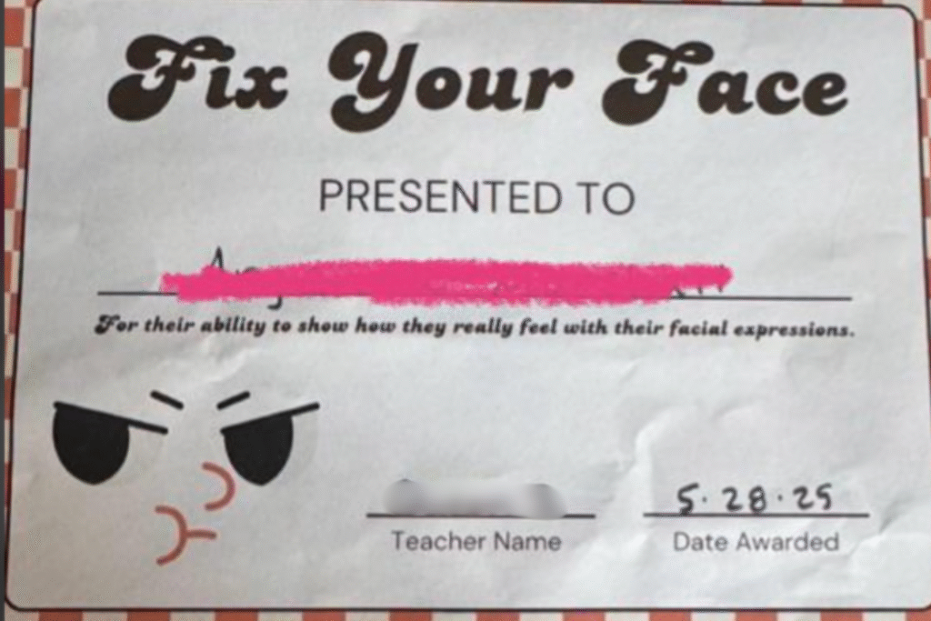 Teacher’s Award for Girl in Seventh Grade Sparks Debate: ‘Poor Kiddo’