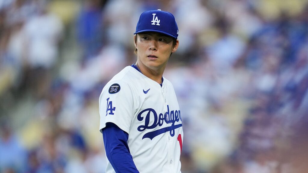 Dodgers’ Yoshinobu Yamamoto fails to complete immaculate inning after umpire’s controversial call