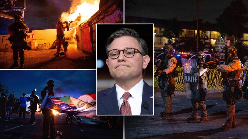 Johnson says Hegseth possibly sending Marines to anti-ICE riots not heavy-handed: ‘Deterring effect’