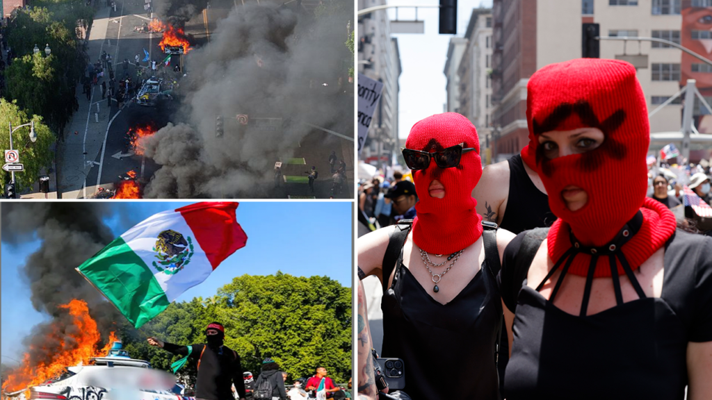 PHOTOS: See the anti-Trump violence that has unfolded on LA’s streets across the last week