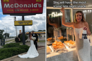 Bride Loves McDonald’s, so She Knew Just What To Do on Her Wedding Day