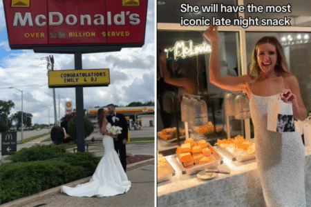 Bride Loves McDonald’s, so She Knew Just What To Do on Her Wedding Day