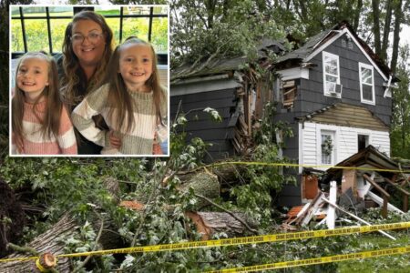 Twin girls killed in upstate NY storm after tree crushes home, as neighbors recall devastated mother crying for help