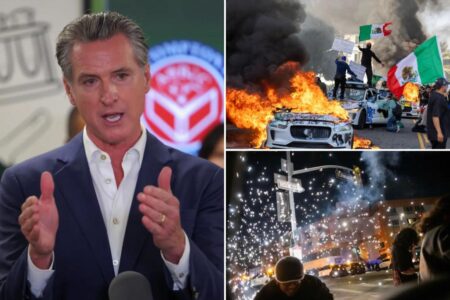 Newsom plans to sue Trump admin over National Guard deployment to LA even as LAPD chief admits cops are ‘overwhelmed’ by violent anti-ICE riots