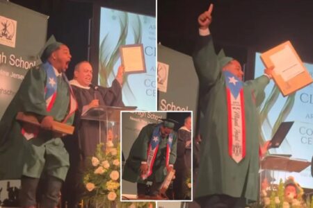 NJ students surprised with K teaching job offers during high school graduation ceremony