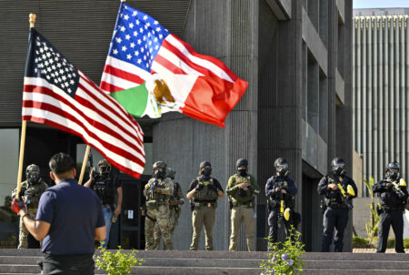 MAGA Supporters Counter Anti-ICE Protests: ‘Go Back to Mexico’