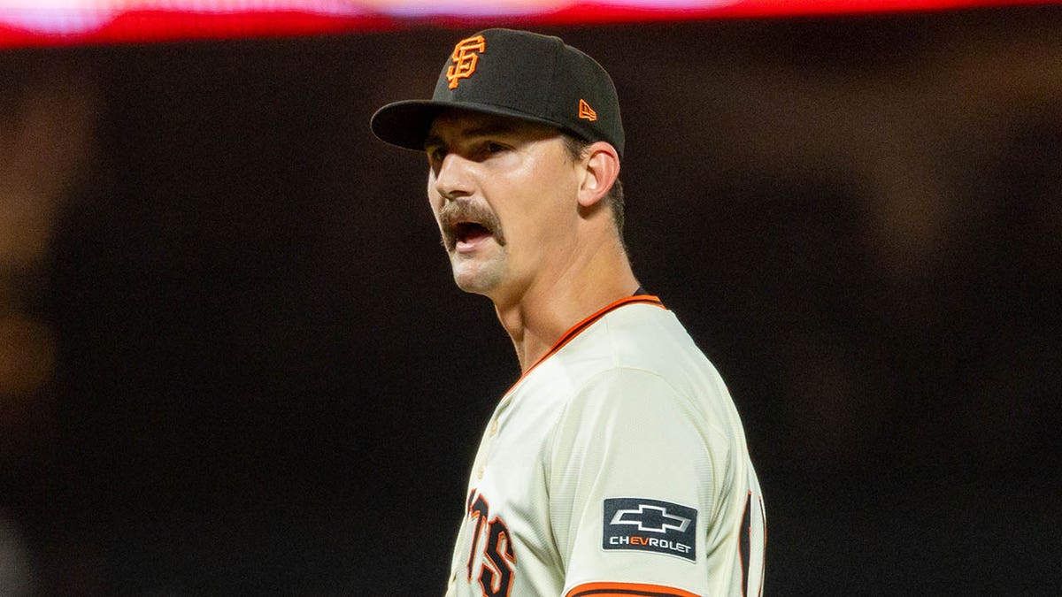 Sean Hjelle reacts on field