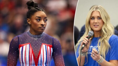 Simone Biles ‘basically incinerated her legacy in just two tweets,’ Riley Gaines says