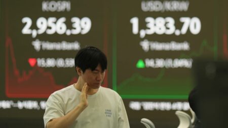 Stocks drop after Fed comments as Mideast fears lift crude