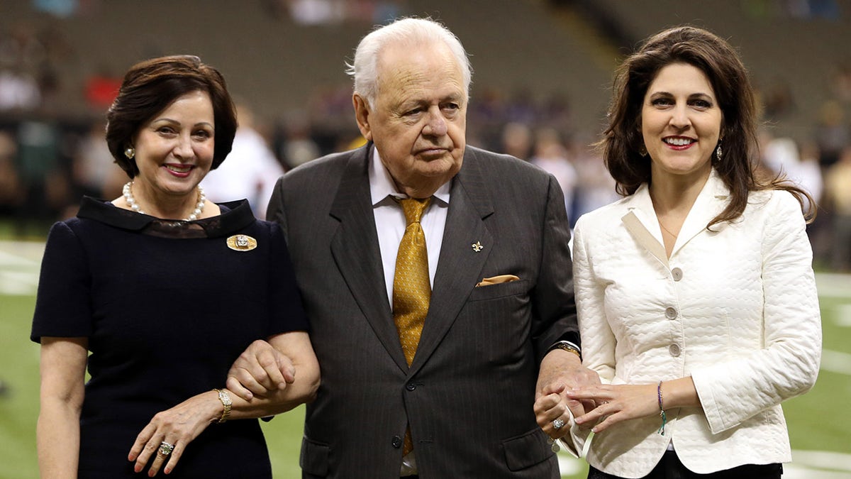 Tom Benson, Gayle Benson, left, Rita Benson LeBlanc