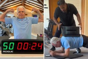 Meet the 80-year-old man who held a plank for 50 minutes — and learn how he stays fit