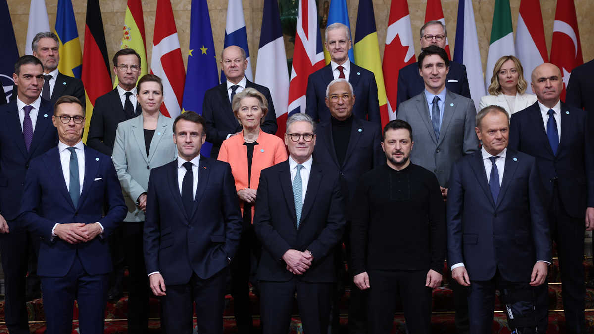 Zelenskyy and European partners hold defensive summit which the US notably did not attend.