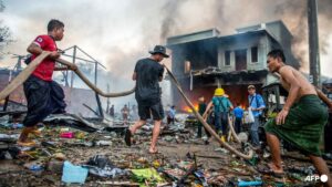 Myanmar junta claims recapture of town near military academy