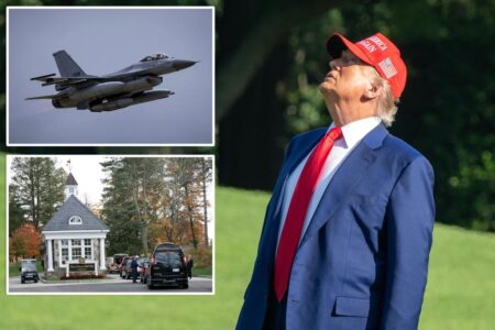 F-16 escorts plane out of area after airspace incursion near Trump’s golf course