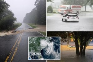 North Carolina hit with flooding, water rescues after heavy rain from Tropical Storm Chantal